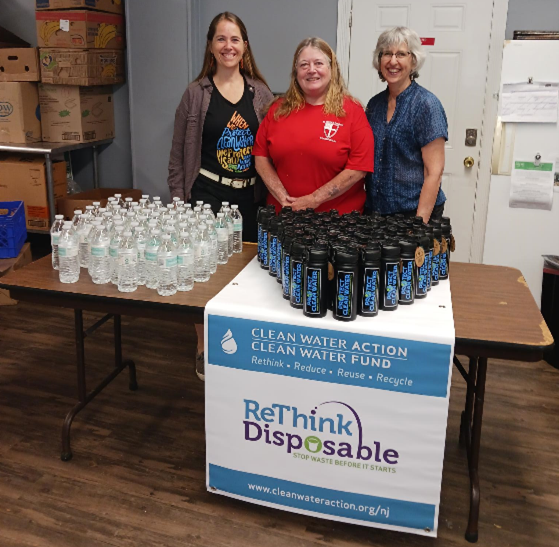 Image of Clean Water Action staff members at ReThink Disposable event in New jersey