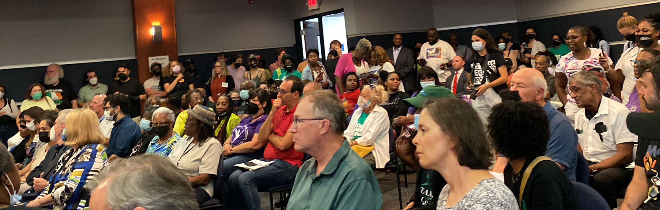 Large crowd attending DTE stakeholder meeting