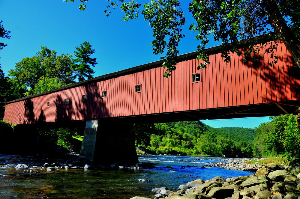 Covered bridge in West Cornwall