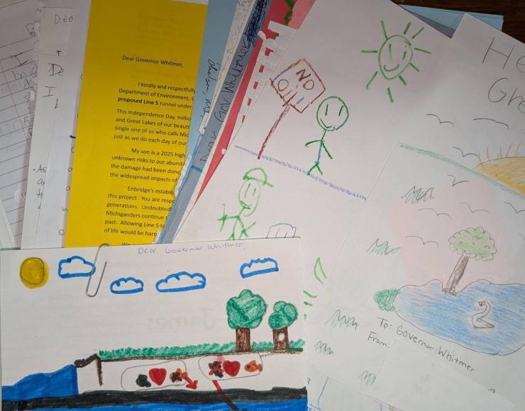 Collection of letters against the Line 5 tunnel