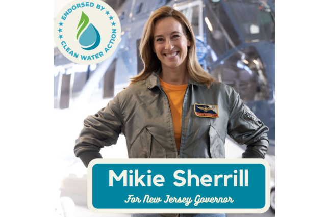 Image of Mikie Sherrill for NJ Governor Clean Water Action Endorsement!