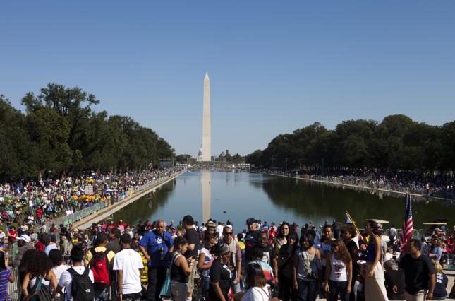 Rally at Reflecting Pool in DC. Credit: Diane Diederich / iStockphoto