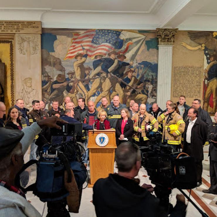 Press conference on the Massachusetts Flame Retardant Bill