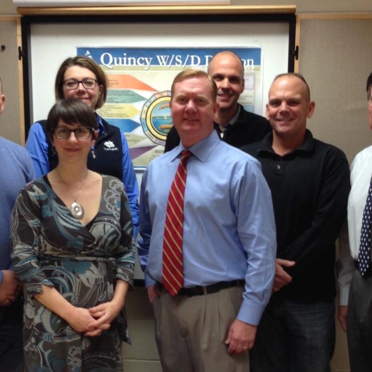 Becky Smith of Clean Water with Quincy Water &amp; Sewer staff