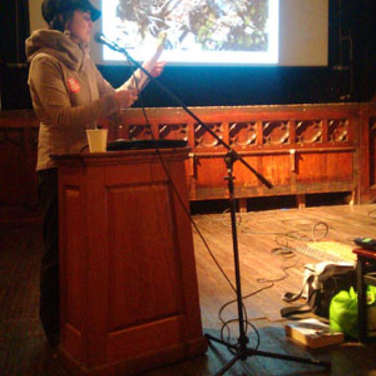 Marilaine Savard shares her experience with the Lac-Mégantic oil train explosion with Baltimore