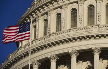  Capitol Dome with flag