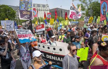 Peoples Climate March. Photo by Greg Leshe