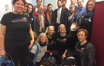 Mass Power Forward Lobby day - meeting with Sen. Chang-Diaz office