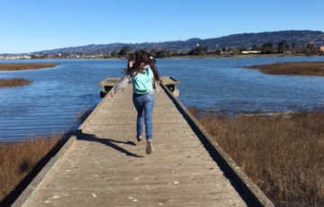 Madison Park student on field trip to MLK shoreline, photo credit Robin Morales