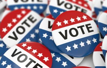 Vote pins. Credit: luismmolina / iStockPhoto
