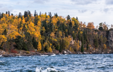 Minnesota Split Rock Lighthouse in the Fall
