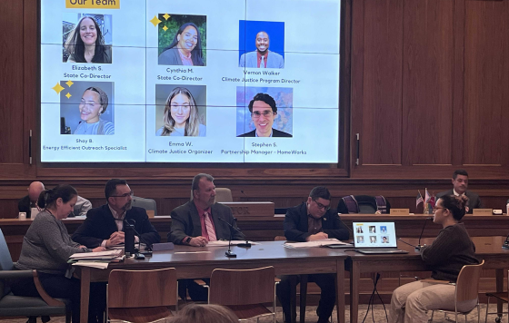 Shay Brooks presents to the Taunton City Council 