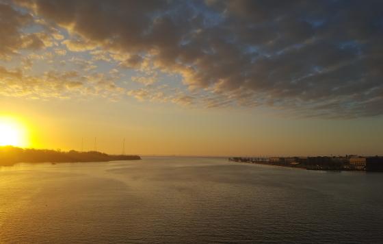 The Severn River at sunrise