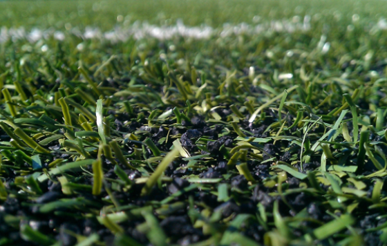 Rubber crumb artificial turf