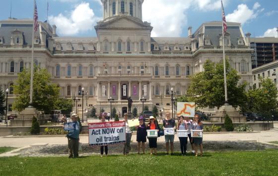 Baltimore Oil Train Action July 2016 (Jennifer Kunze, Clean Water Action)