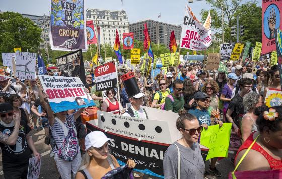 Peoples Climate March. Photo by Greg Leshe