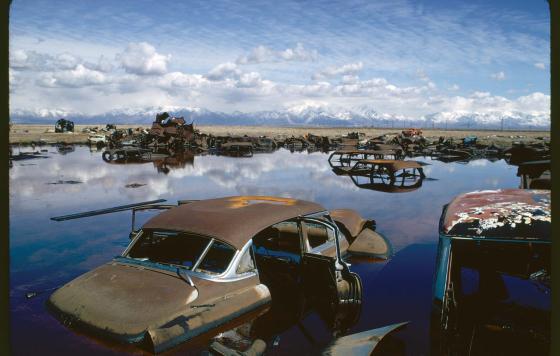 Polluter water, cars. Courtesy of Documerica